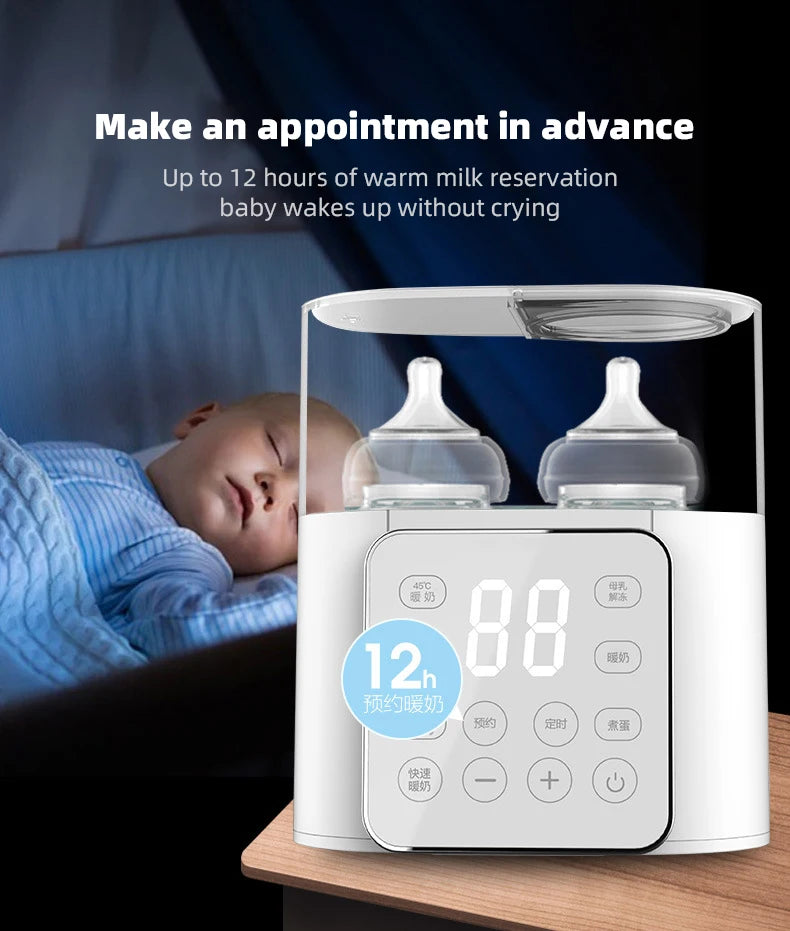 Baby Bottle Warmer & Sterilizer with Accurate Temperature Control