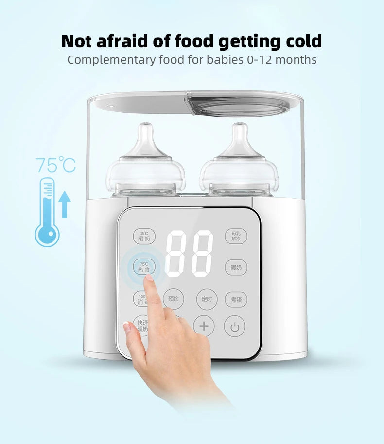 Baby Bottle Warmer & Sterilizer with Accurate Temperature Control