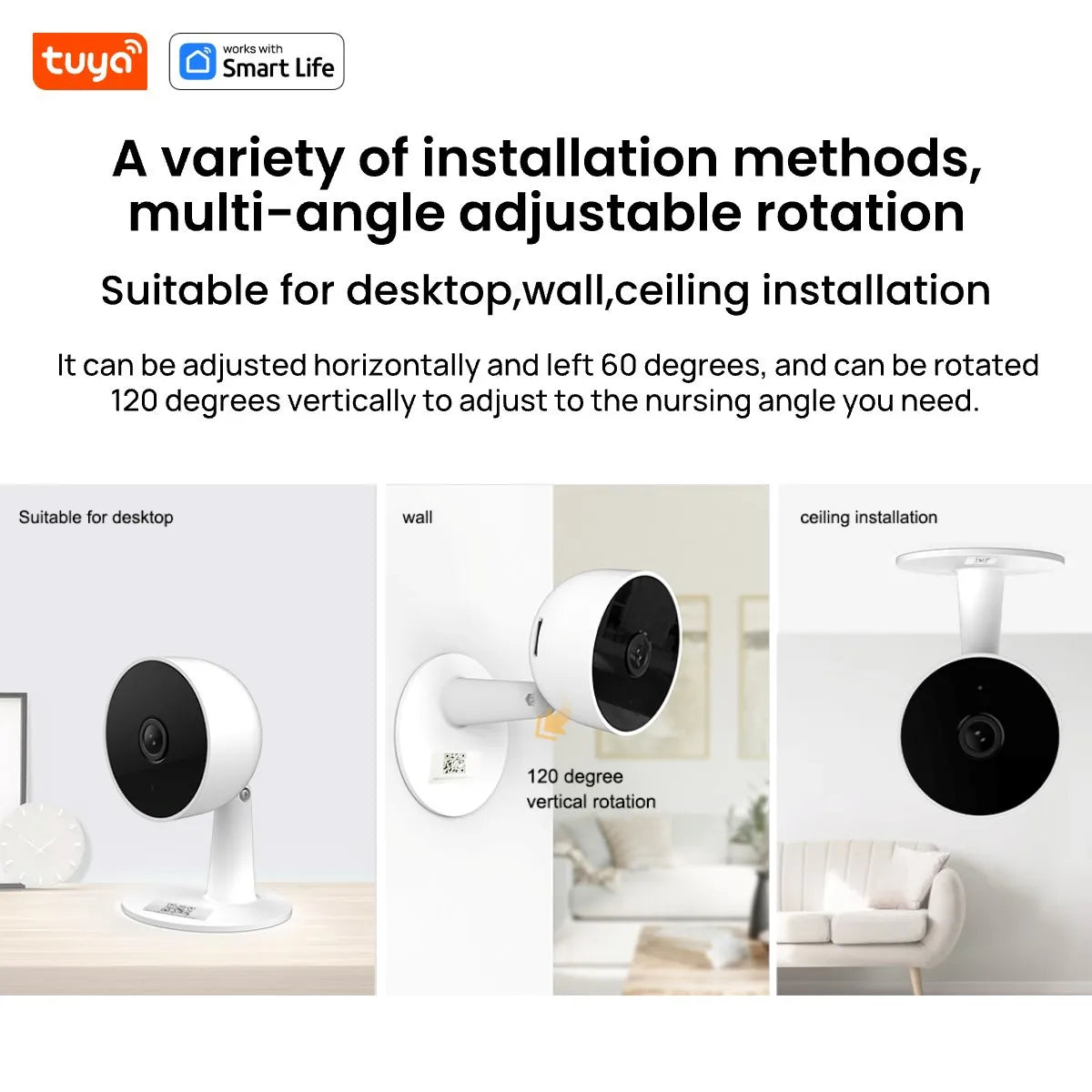 1080p Wi-Fi Home 2MP Security Camera with 2-Way Audi and Motion Tracking