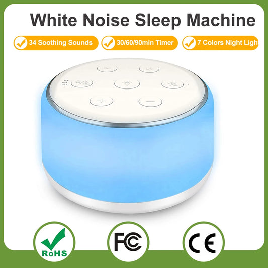 Dual-Function White Noise & Night Light Machine