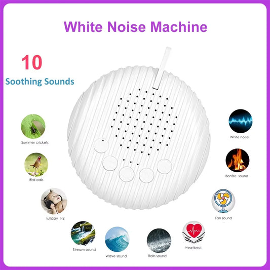 Portable 10-Sound White Noise Sleep Machine