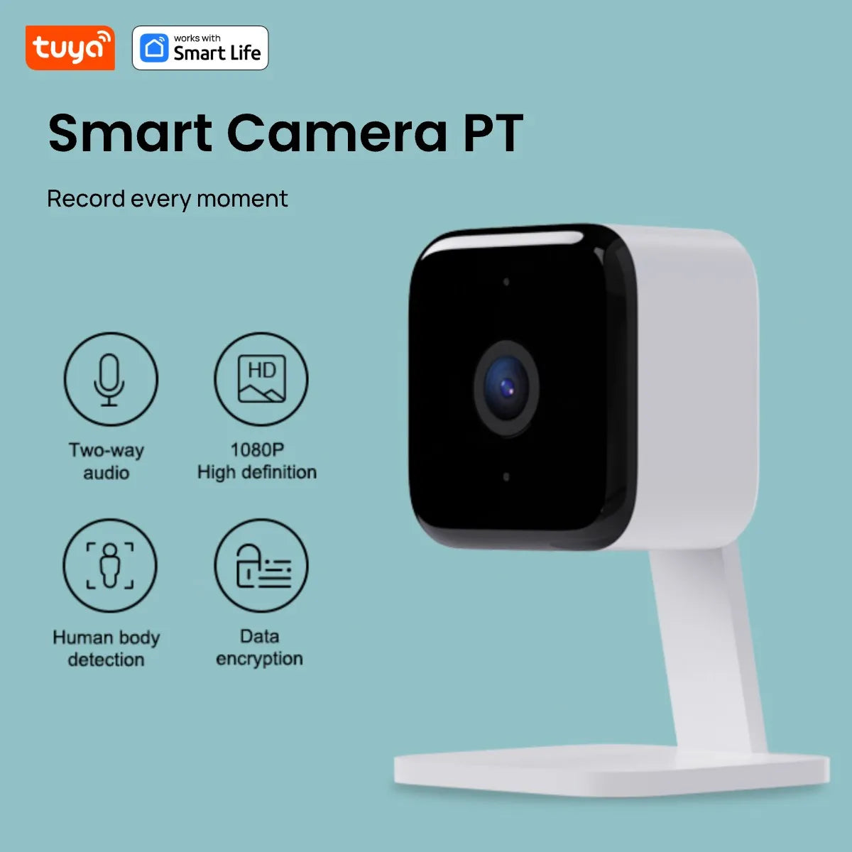 1080p Wi-Fi Home 2MP Security Camera with 2-Way Audi and Motion Tracking