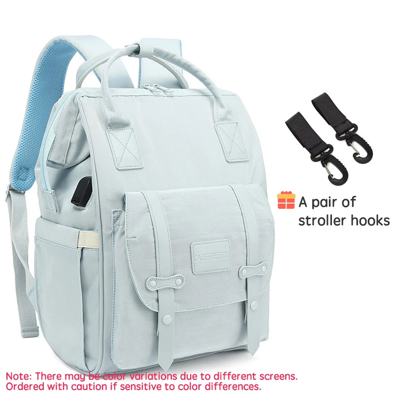 Travel Maternity Waterproof Backpack With Stroller Hooks