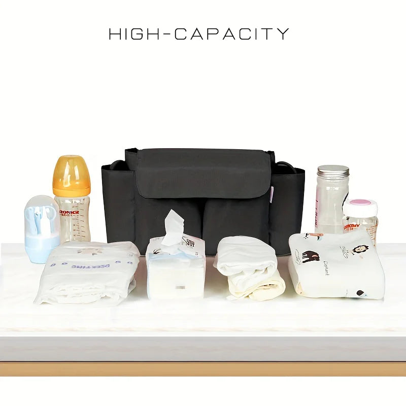 Stroller Organizer Bag With Bottle Holder