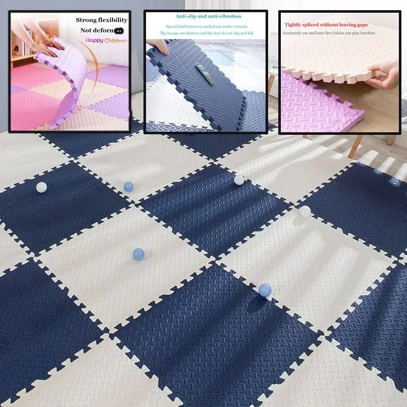 Safe & Soft Interlocking Foam Play Mat Tiles