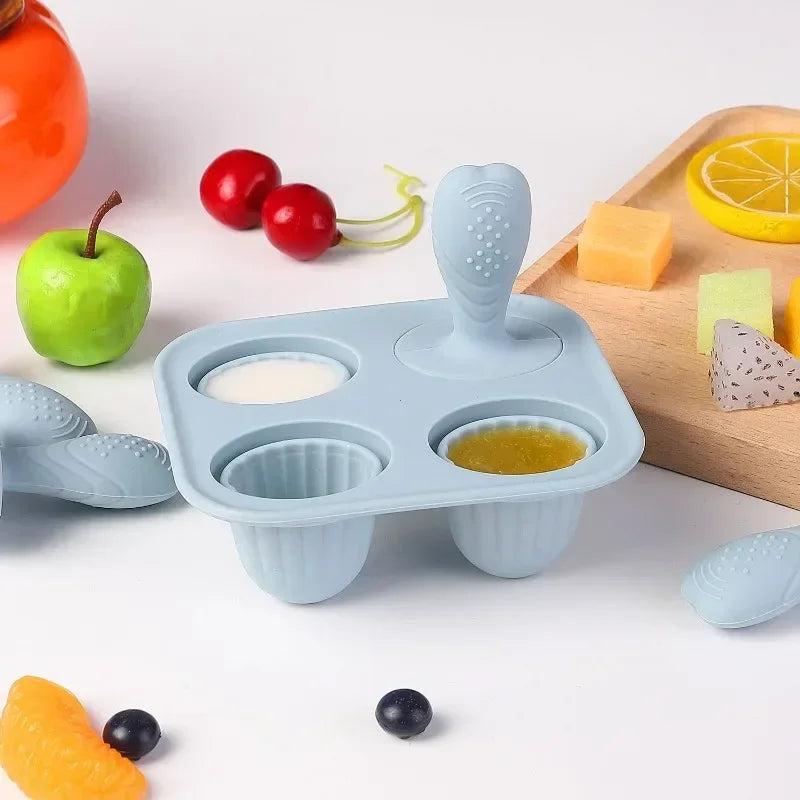 5PCS Baby Fruit & Vegetable Silicone Popsicle Mold – BPA-Free