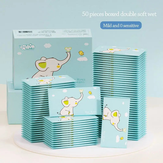 50pcs Disposable Wet Wipes