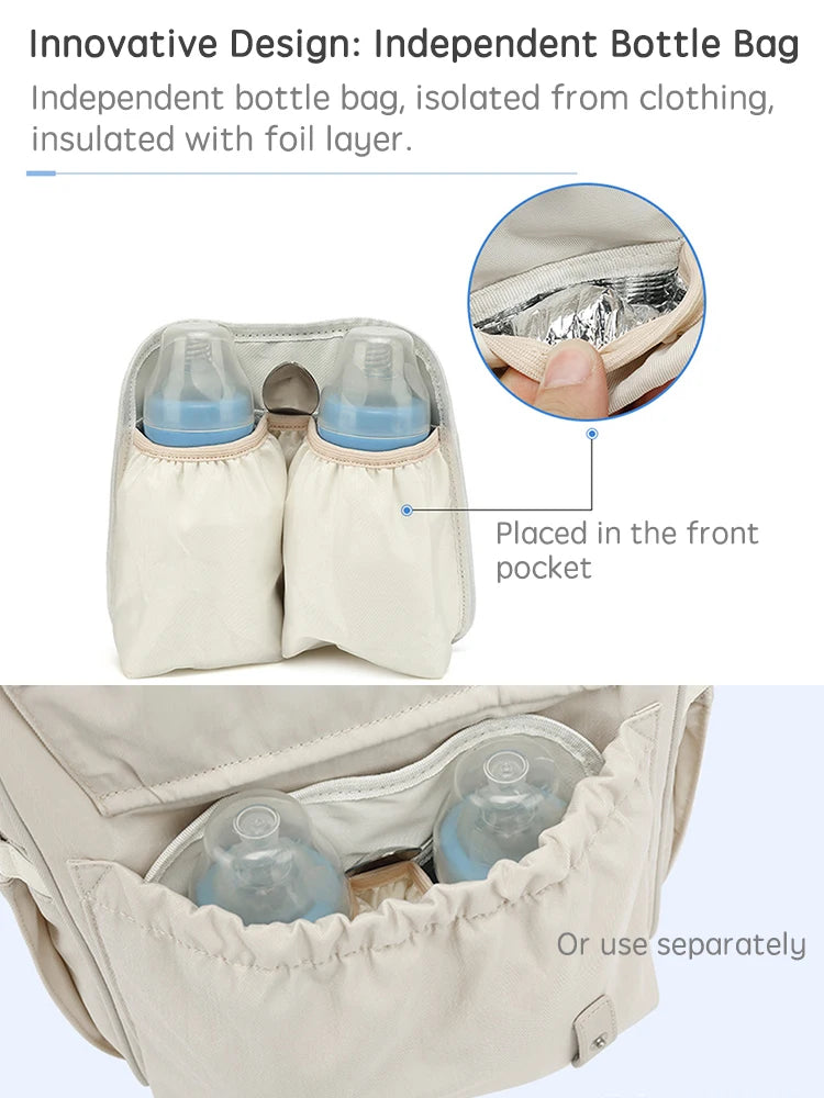 Travel Maternity Waterproof Backpack With Stroller Hooks